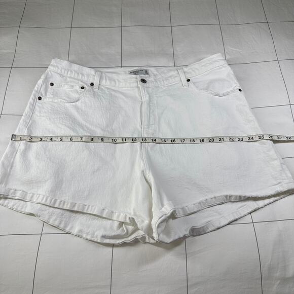 Abercrombie & Fitch Womens 35 White Dad Denim High Rise Curve Love Casual Light - Picture 8 of 11